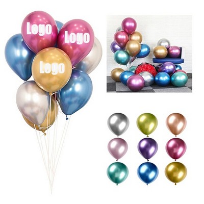 12" Happy Birthday Metallic Ballons