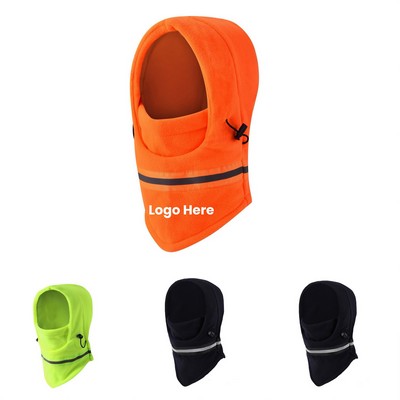 Polar Fleece Reflective Balaclava Mask Hat