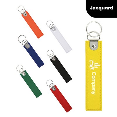 Personalized Woven Luggage Flight Keytag