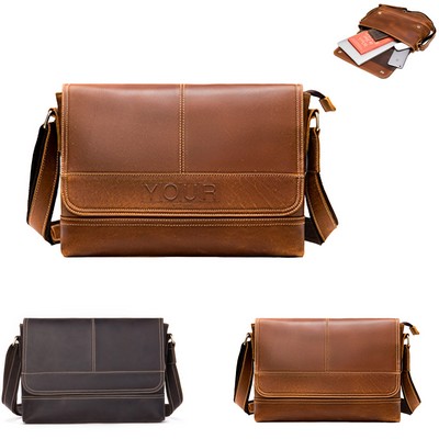 Leather Messenger Bag