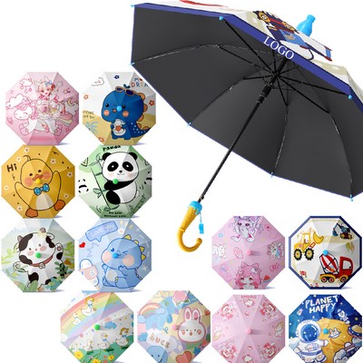 Cartoon Children's Umbrella With Waterproof Cover