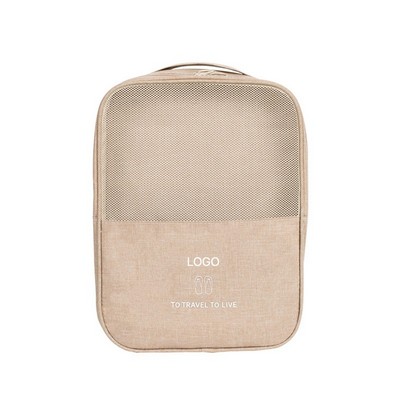 3-in-1 Oxford Cloth Travel Shoe Organizer Waterproof Minimalist Shoe Storage Bag Large Capacity