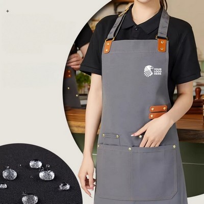 Unisex Canvas Chef Apron with Pockets
