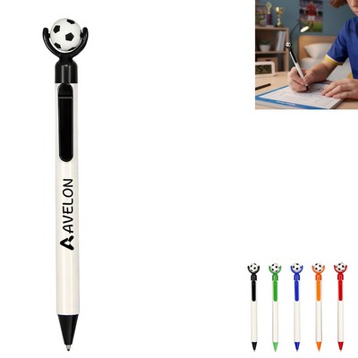 Soccer Trophy Click Ballpoint Pen