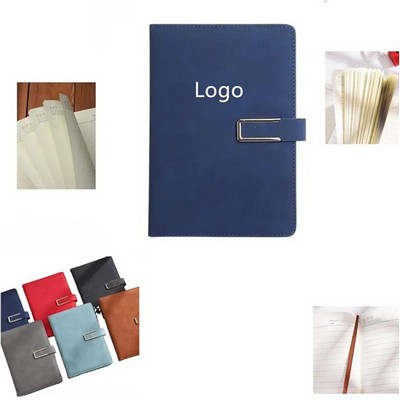 A5 Size PU Leather Metal Buckle Notebook
