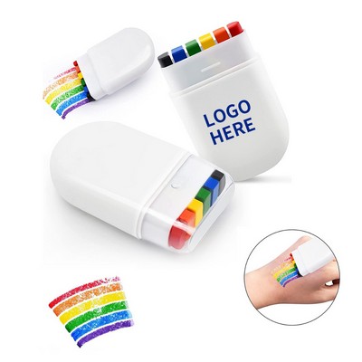 Spectrum Pride Flag Face Paint Full Spectrum Design