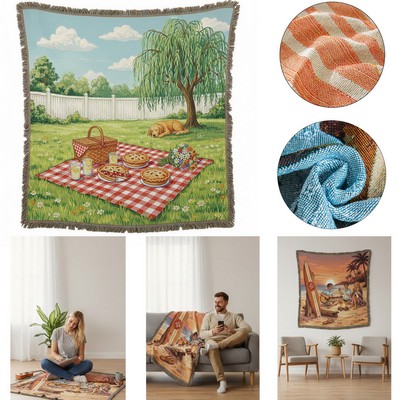 Jacquard Sofa Throw Blankets