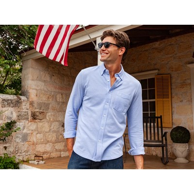 Oxford Knit Button Down Shirt