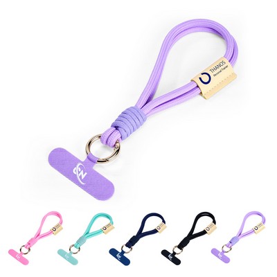 Phone Lanyard Wrist Strap With Patch Tether Tab