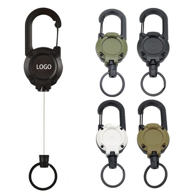 Retractable Wire Reel Clip for Anti-Loss Keychain Use