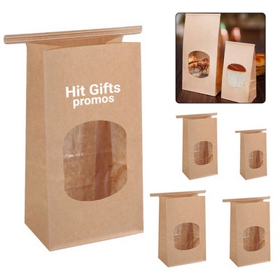 Clear Window Kraft Toast Bag