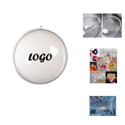 Clear Plastic Fillable Craft Ball