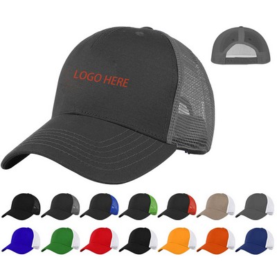 6 Panel Low Profile Trucker Cap