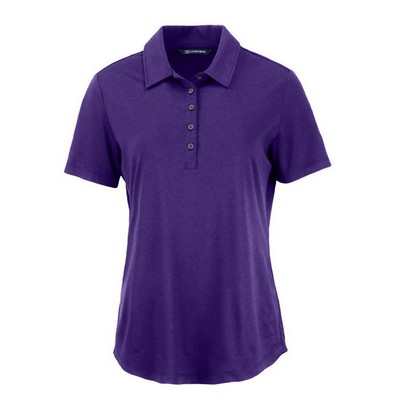 Cutter and Buck Ladies Coastline Epic Comfort Eco Recycled Polo