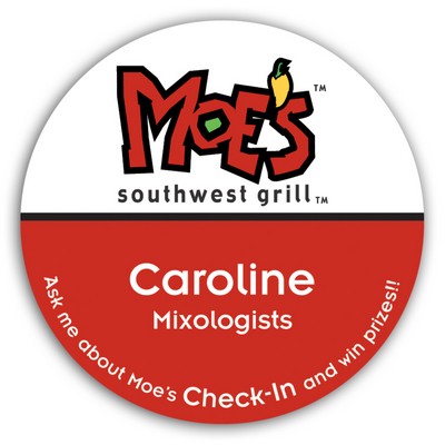 Full Color Name Badge w/ Personalization (2.75") Circle