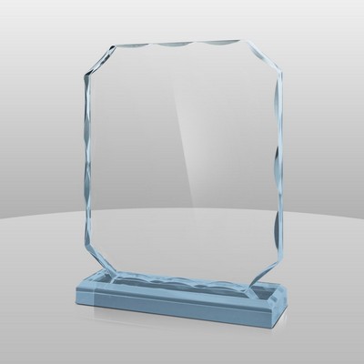 Vertical Mount Blue Glacial Ice Award II (6"x4"x2")