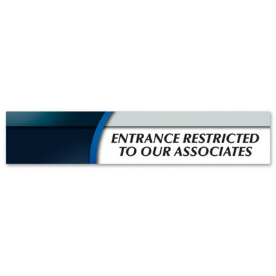 Sign - Small Rectangle w/Square Corners (2"x10")