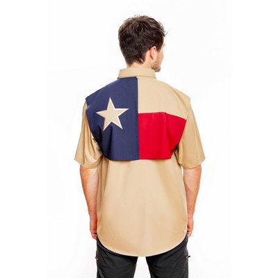 Texas Flag Short Sleeve Fishing Shirt