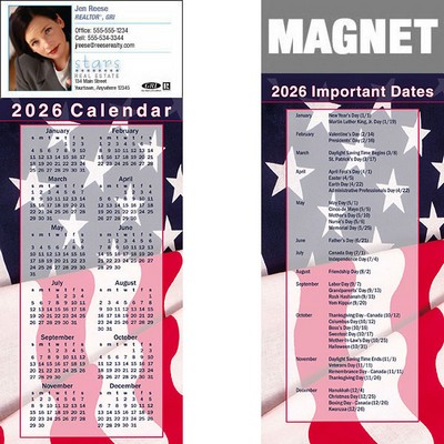 Full Color Calendar Magnet (3 1/2"x8 1/2")