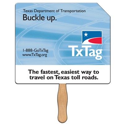 Price Tag Sandwiched Hand Fan