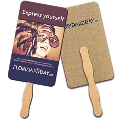 Rectangle Recycled Hand Fan