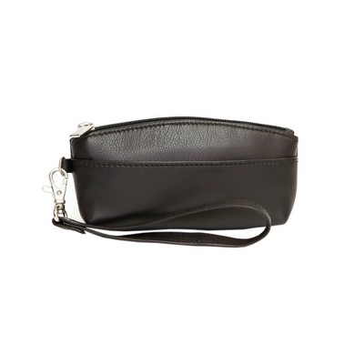 Ashlin® Designer Ladies Midnight Black Genesia Makeup Wristlet