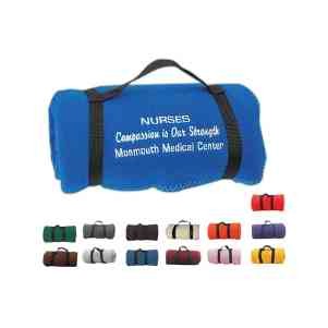 Classic Polar Fleece Blanket w/Screenprint Decorating