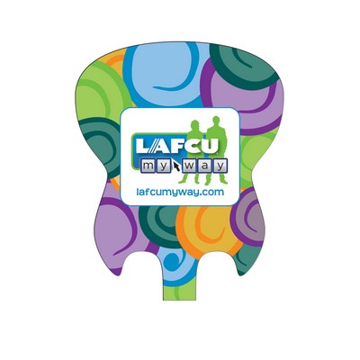 Electric Guitar Paper Window Sign (Approximately 8"x8")