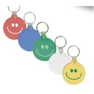 PVC Round Keychain Series Stress Toys