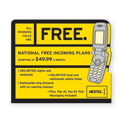 2.5"X3" Cell Phone Stock Shape Vinyl Magnet - 30mil