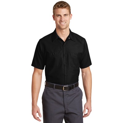Red Kap Long Size Short Sleeve Industrial Work Shirt.
