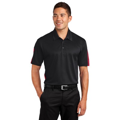 Sport-Tek® PosiCharge® Active Textured Colorblock Polo.