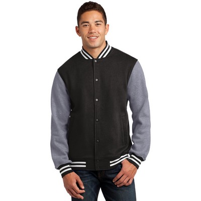 Sport-Tek Fleece Letterman Jacket.
