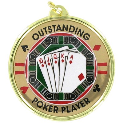 2 ¼" TM Series Academic Medal w/Poker Mylar Insert