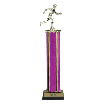 17" Fuchsia Pink Moonbeam Single Column Trophy & Takes Figure