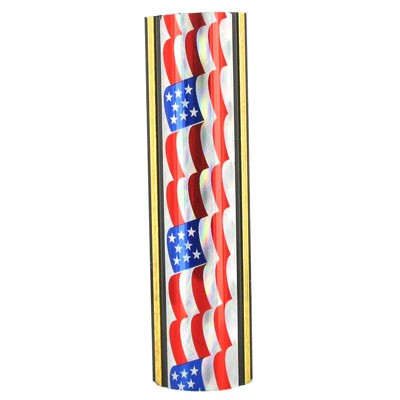 1¾" U.S. Flag Round Plastic Column