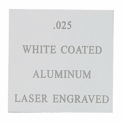 White Coated Aluminum Engraving Sheet Stock (12"x24")