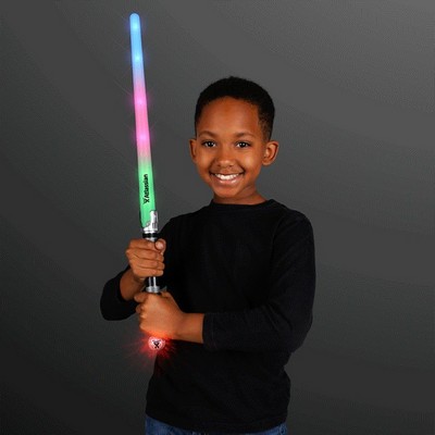 Short Saber Light Staff with Crystal Ball Handle - PRINTED