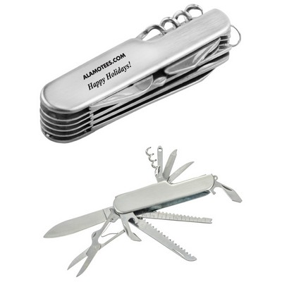 14" 1 Multi Function knife With Black Pouch