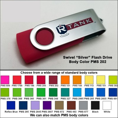 Swivel Flash Drive - 256 MB Memory - Body PMS 202