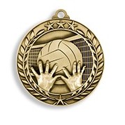 2.75" Wreath Award Volleyball Medal