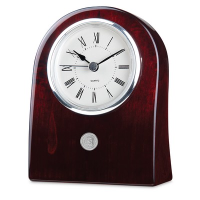 Miranda Desk Clock W/ Silver Medallion