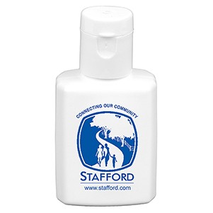 "SunFun" .5 oz Broad Spectrum SPF 30 Sunscreen Lotion In Solid White Flip-Top Squeeze Bottle