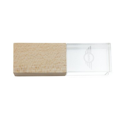Northville Light Up Wooden Crystal USB-512MB