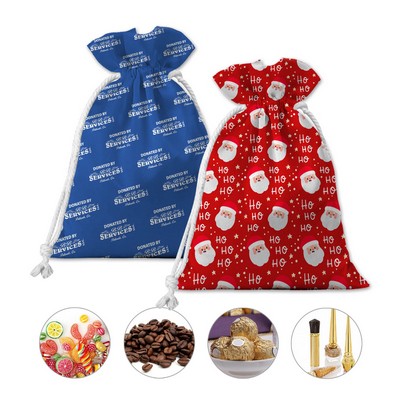5 Oz. 100% Cotton Full Color Drawstring Pouch Bag