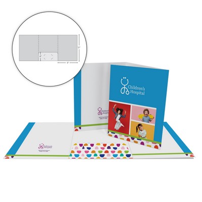 Tri-Panel Folder with 1 Center Pocket