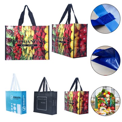 Large Poly-woven Laminated Tote Bag
