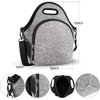 Neoprene Lunch Bag With Adjustable Shoulder Strap