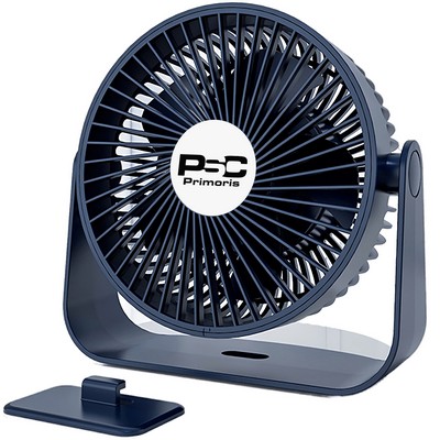 USB Desk Fans 5 Inches Portable Table Fans 360 Degrees Head Rotation Small Personal Desktop Fan
