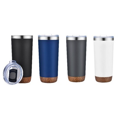 Mannitok Tumbler with Cork Bottom, 22oz